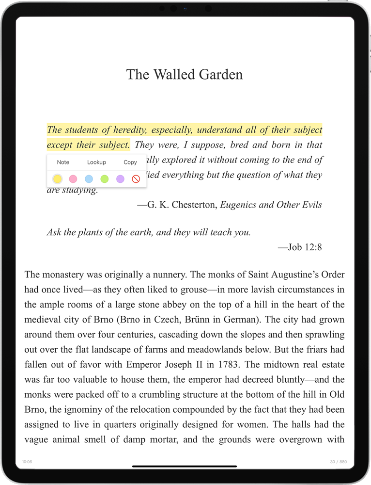 Neat EPUB Reader screenshot #2 on iOS devices - iPad